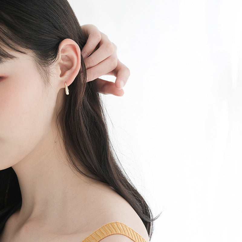 High Sense French Style Temperament Fresh Retro Ear Hook Super Earrings