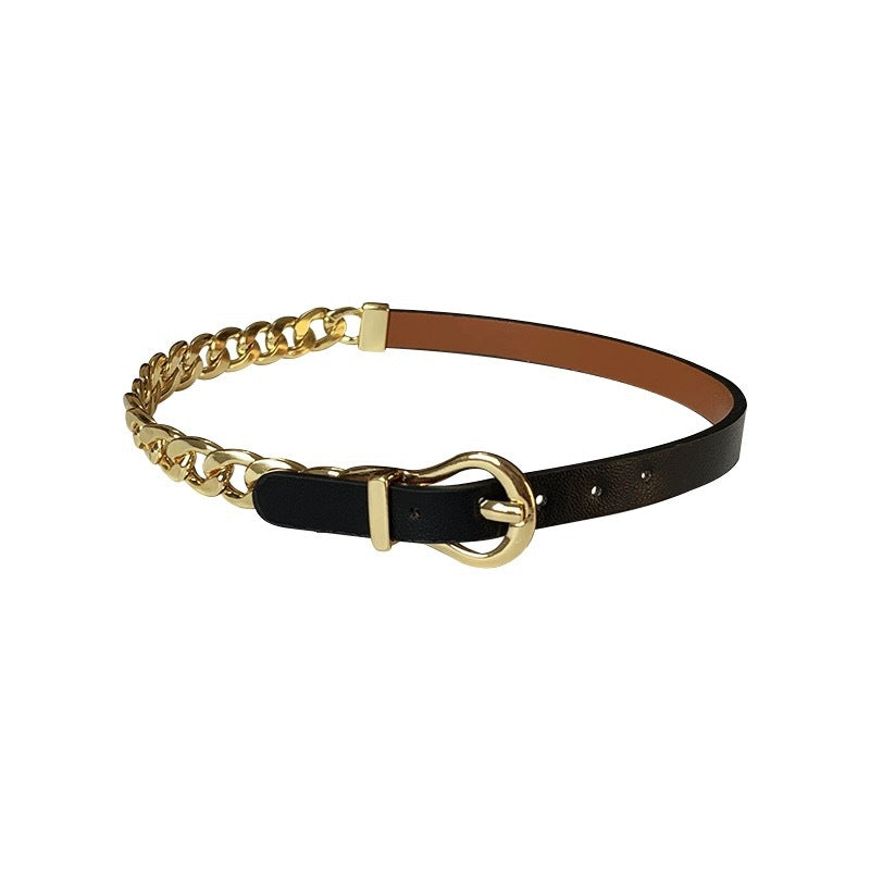 Women's Fashion Leather Chain One Style For Trendy Personality Unique Collar