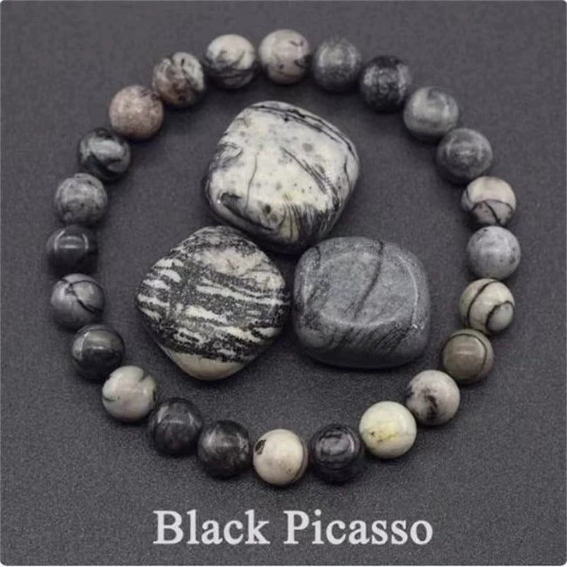 Charming Casual Natural Stone Tigereye Amethyst Bracelets