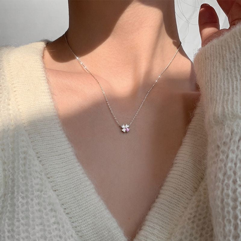 Clover Niche Female Style Clavicle Chain Necklaces