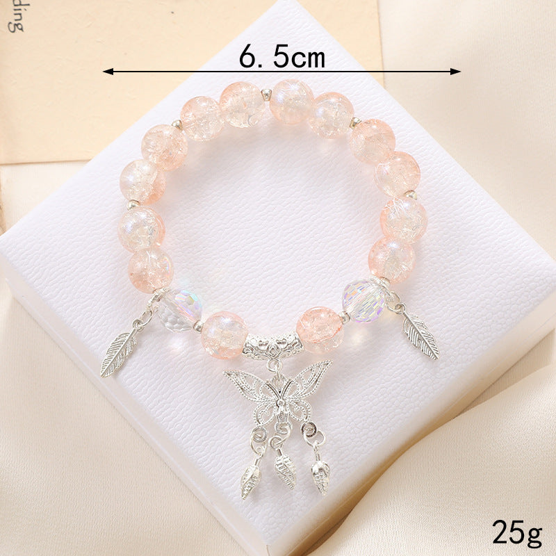 Graceful Crystal Super Moonstone Couple Girlfriends Bracelet