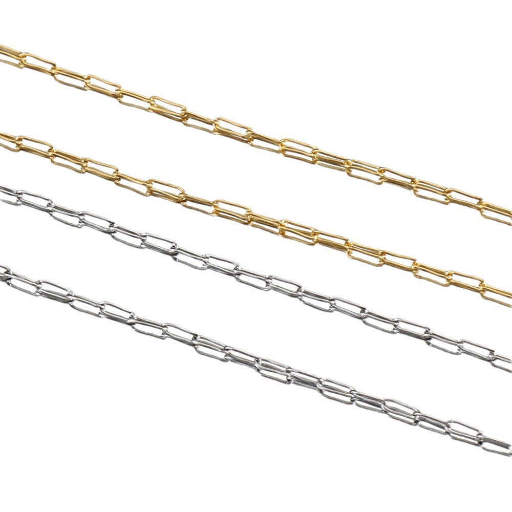 Innovative Chain Titanium Real Gold Color Jewelry Accessories
