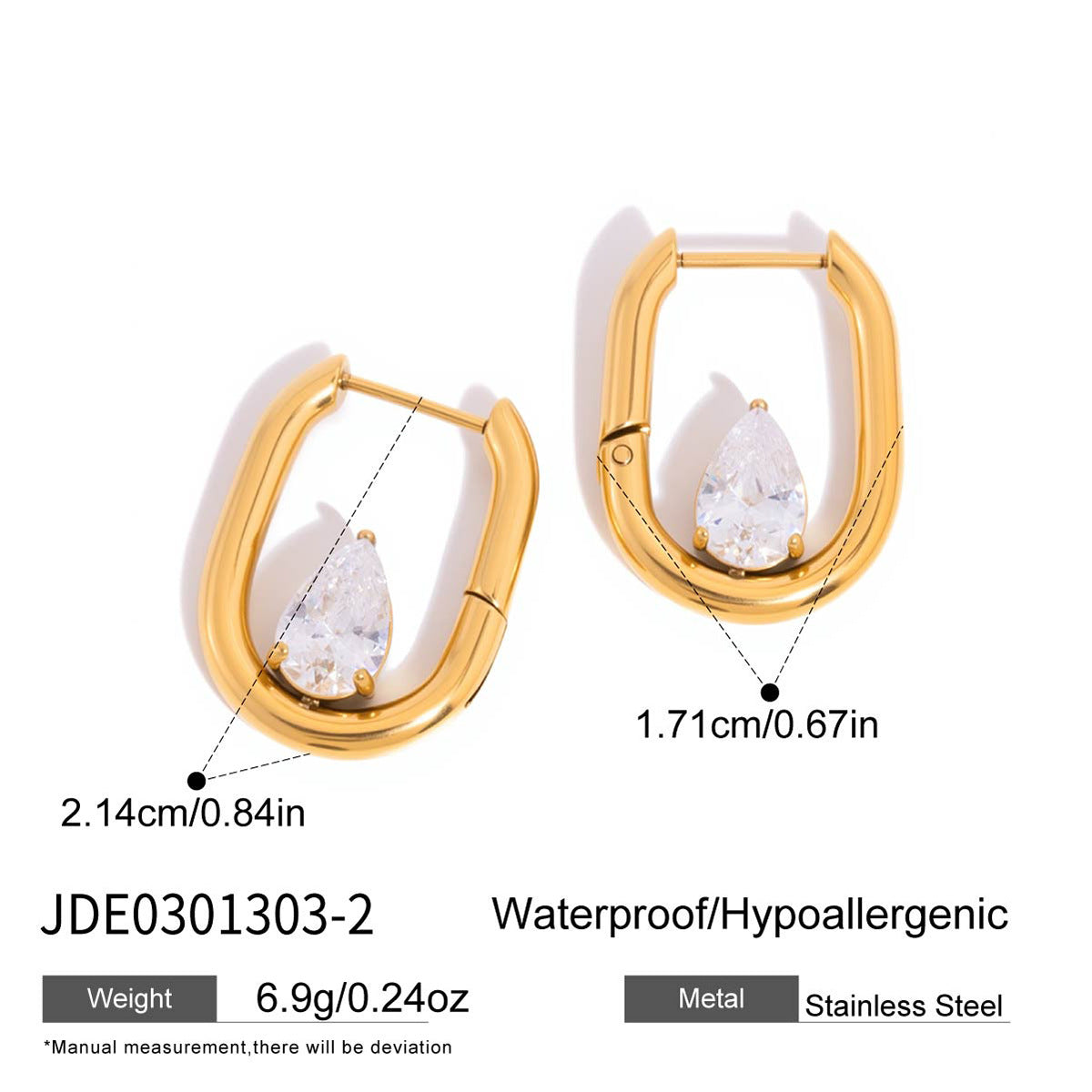 Steel Zircon Unique Beautiful Light Luxury High Sense Earrings