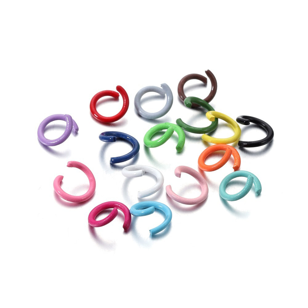 Single Circle Paint Color Broken Small Hoop Jewelry Accessories
