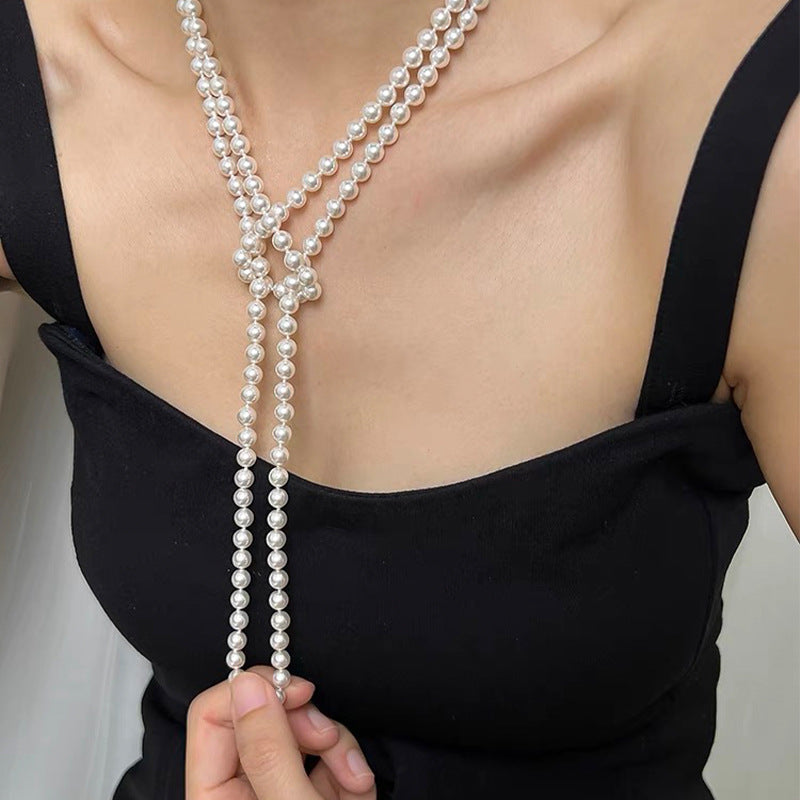 Strong Light Perfect Circle Pearl Female Mild Necklaces