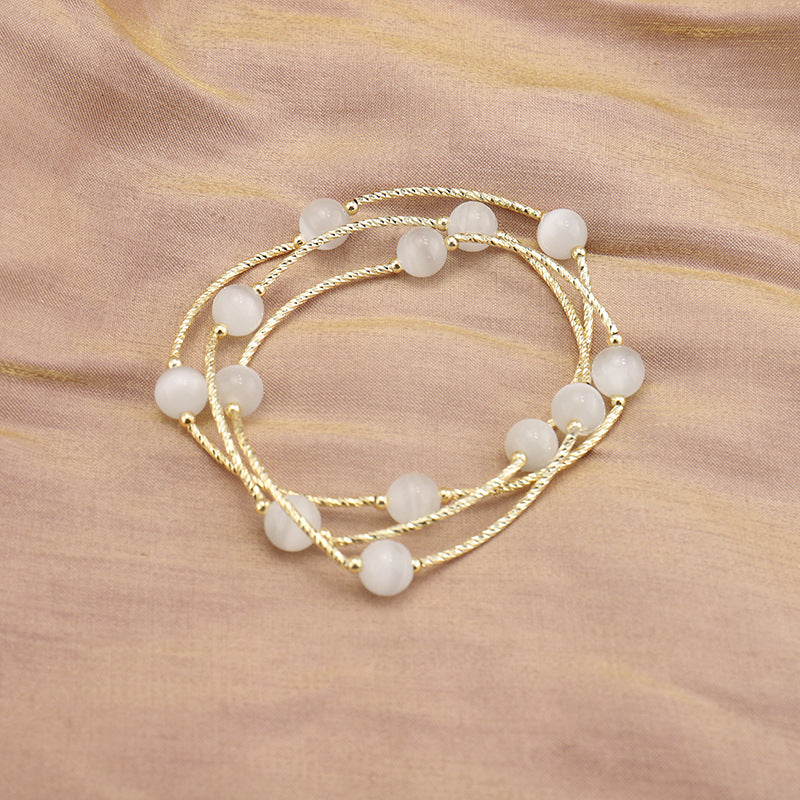 Crystal Opal High-grade Design Coiling Personalized Bracelets