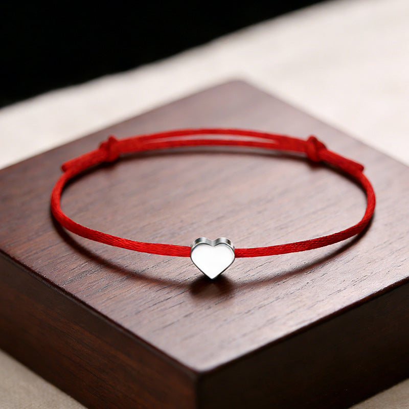 Adjustable Lucky Love Heart Shape Ten Colors Bracelet
