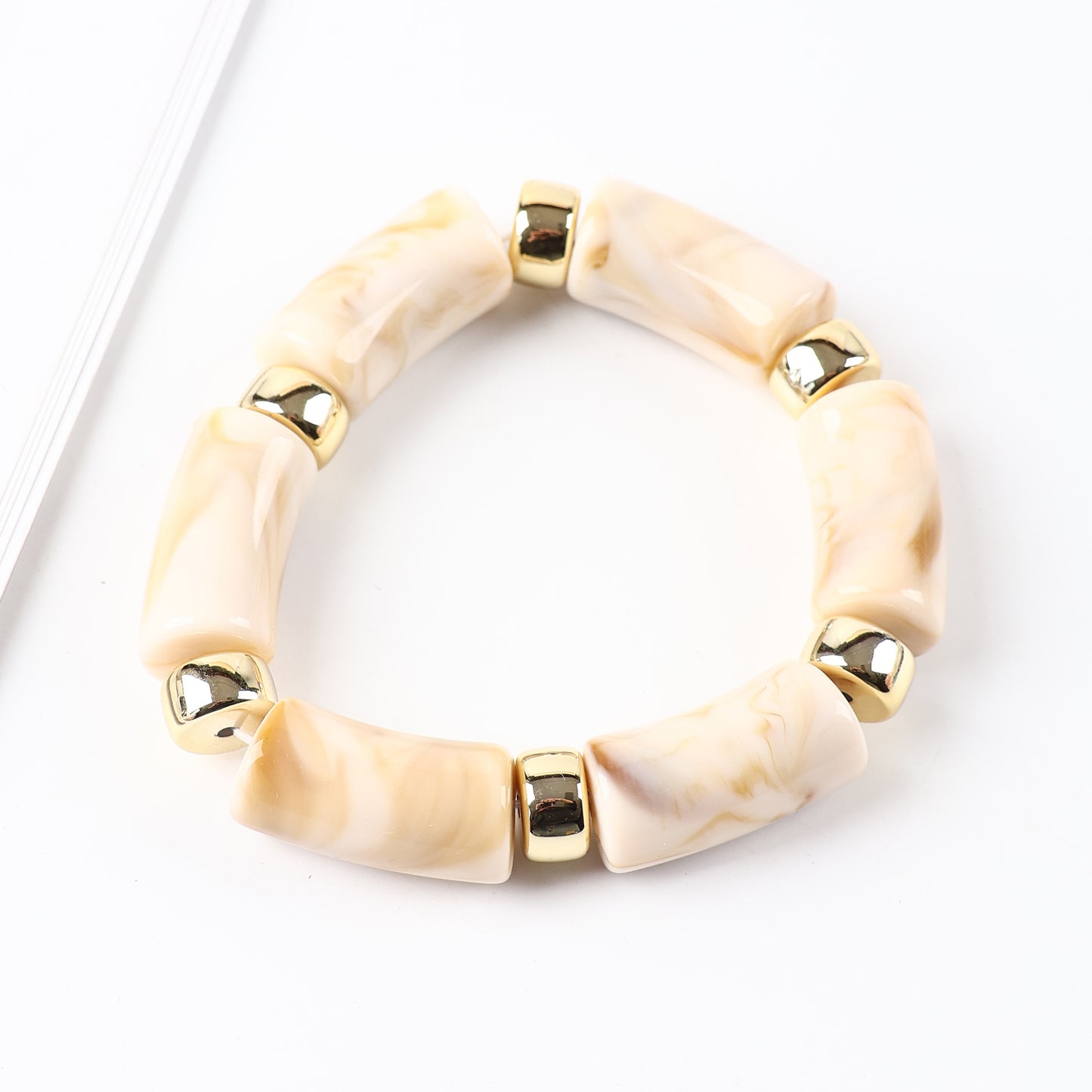 Acrylic Handmade Exaggerated Color Matching Design Bracelet