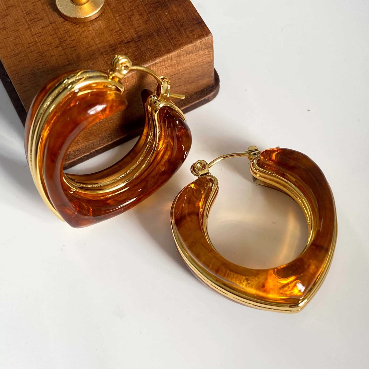 Luxury Fashionable Retro Elegant Resin Versatile Earrings