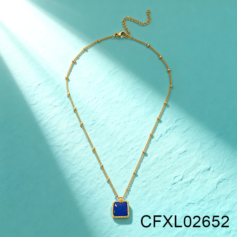 Women's Light Luxury High-grade Titanium Steel Simple Geometric Necklace