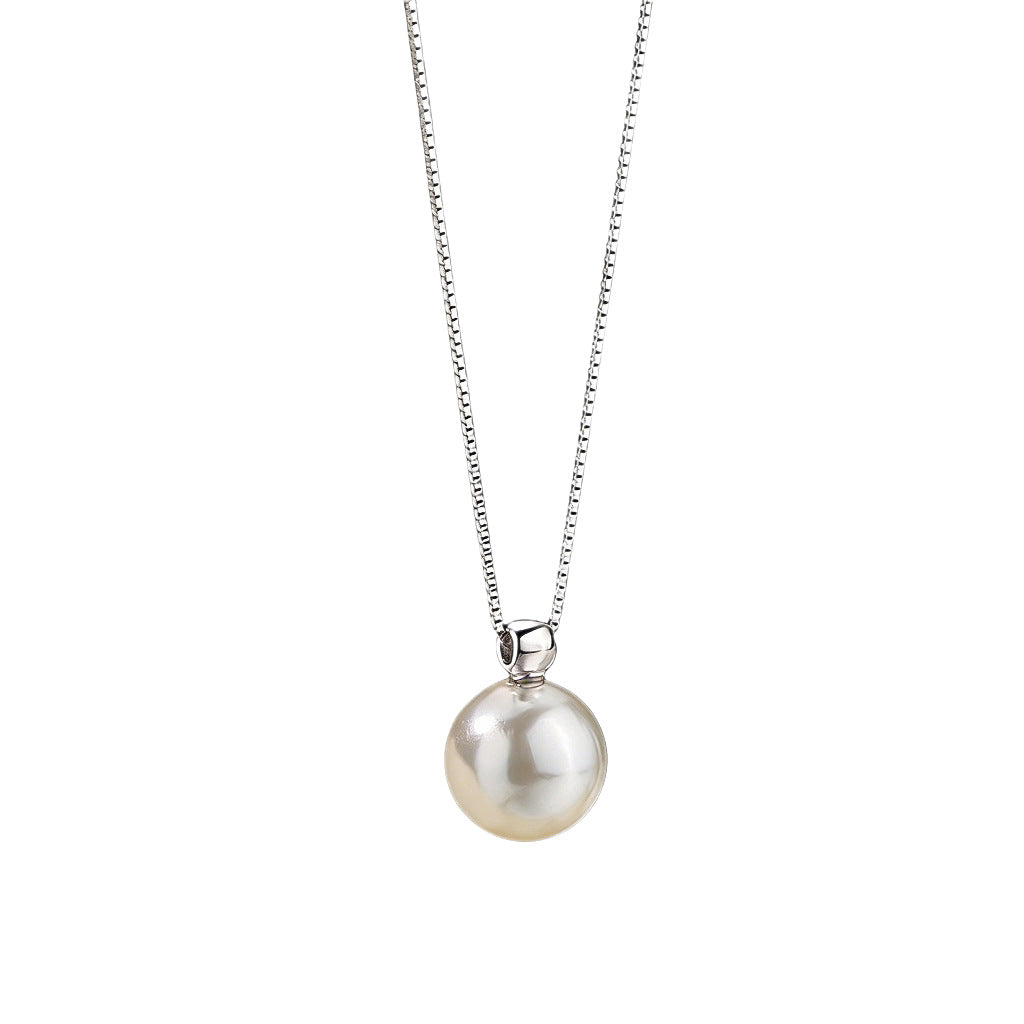 Natural Sterling Sier Pearl Light Luxury Clavicle Chain Niche High-grade Necklace