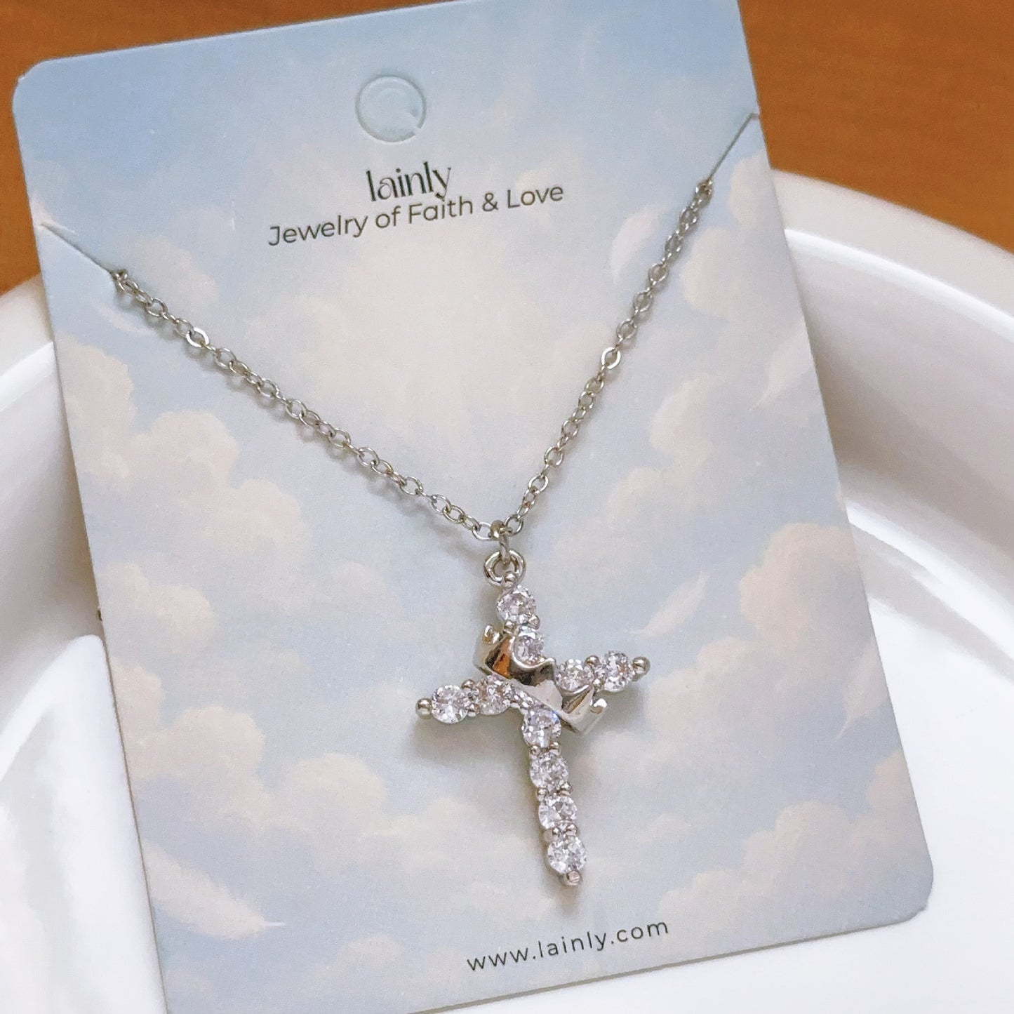 Zircon Cross Clavicle Chain Light Luxury Gold Fashion Necklaces