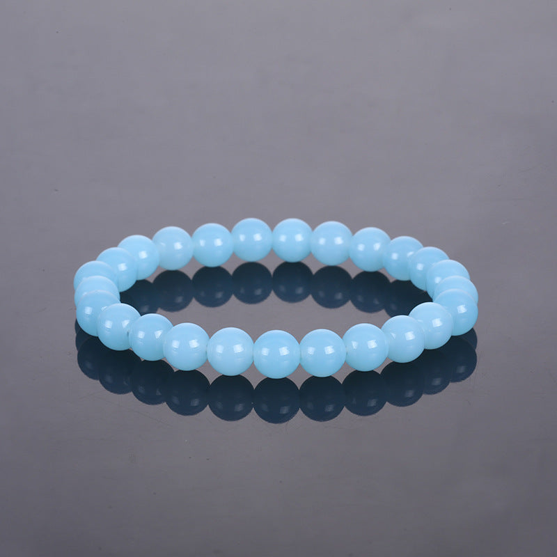 Glass Bead Solid Color Fresh Handmade Bracelet