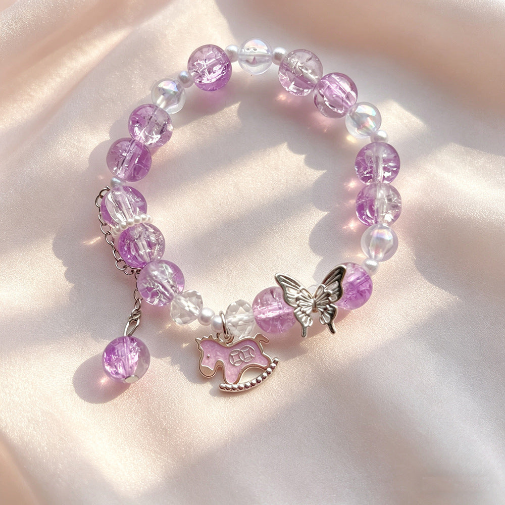 Horse Floral Butterfly Niche Glaze Gift Bracelet