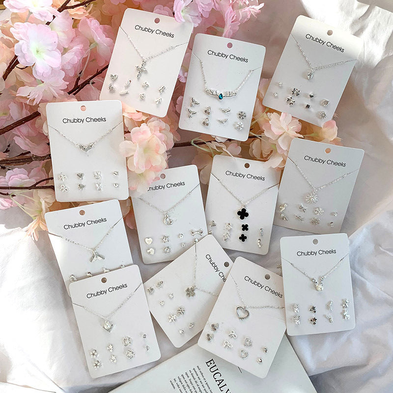 Sweet Week Korean Style Exquisite Tassel Pearl Sier Necklace