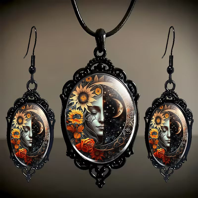 Fashion Elegant Glass Suite Romantic Gift Jewelry Set