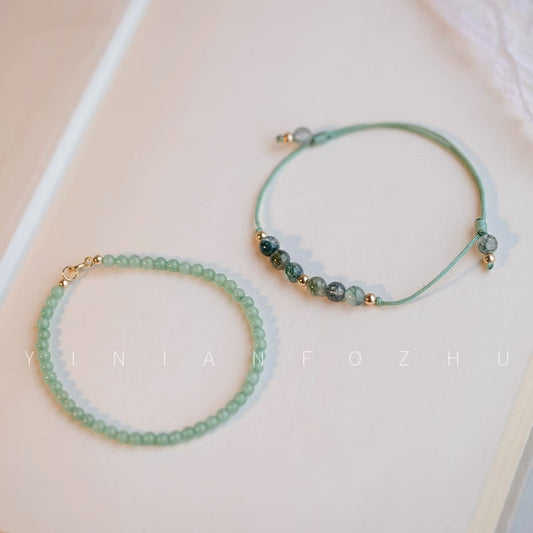 Stone Lucky Golden Balls Design Gift Bracelets