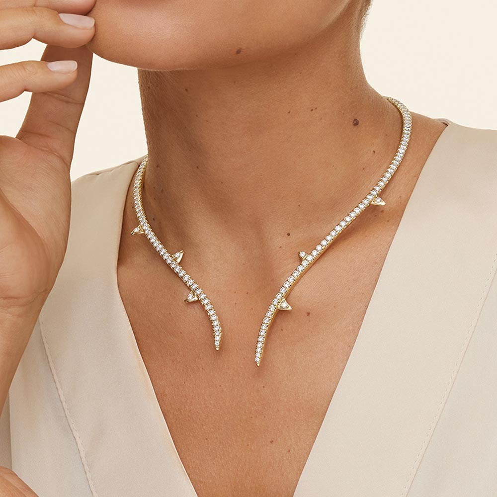 Women's Diamond Open High-grade Party Fashion Alloy Collar