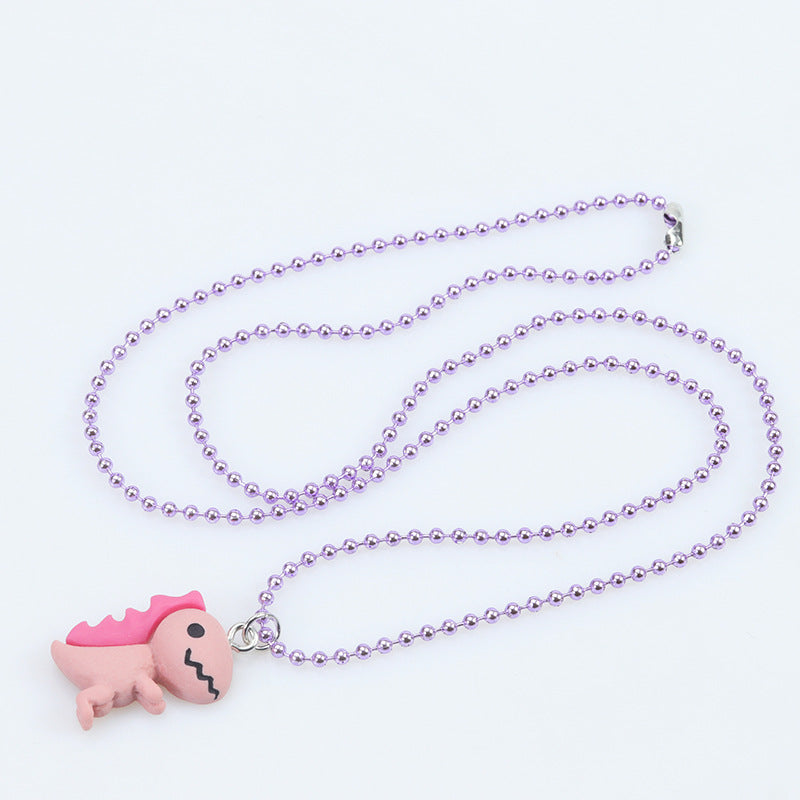 Children's Trendy Dinosaur Cartoon Doll Ornament Necklaces