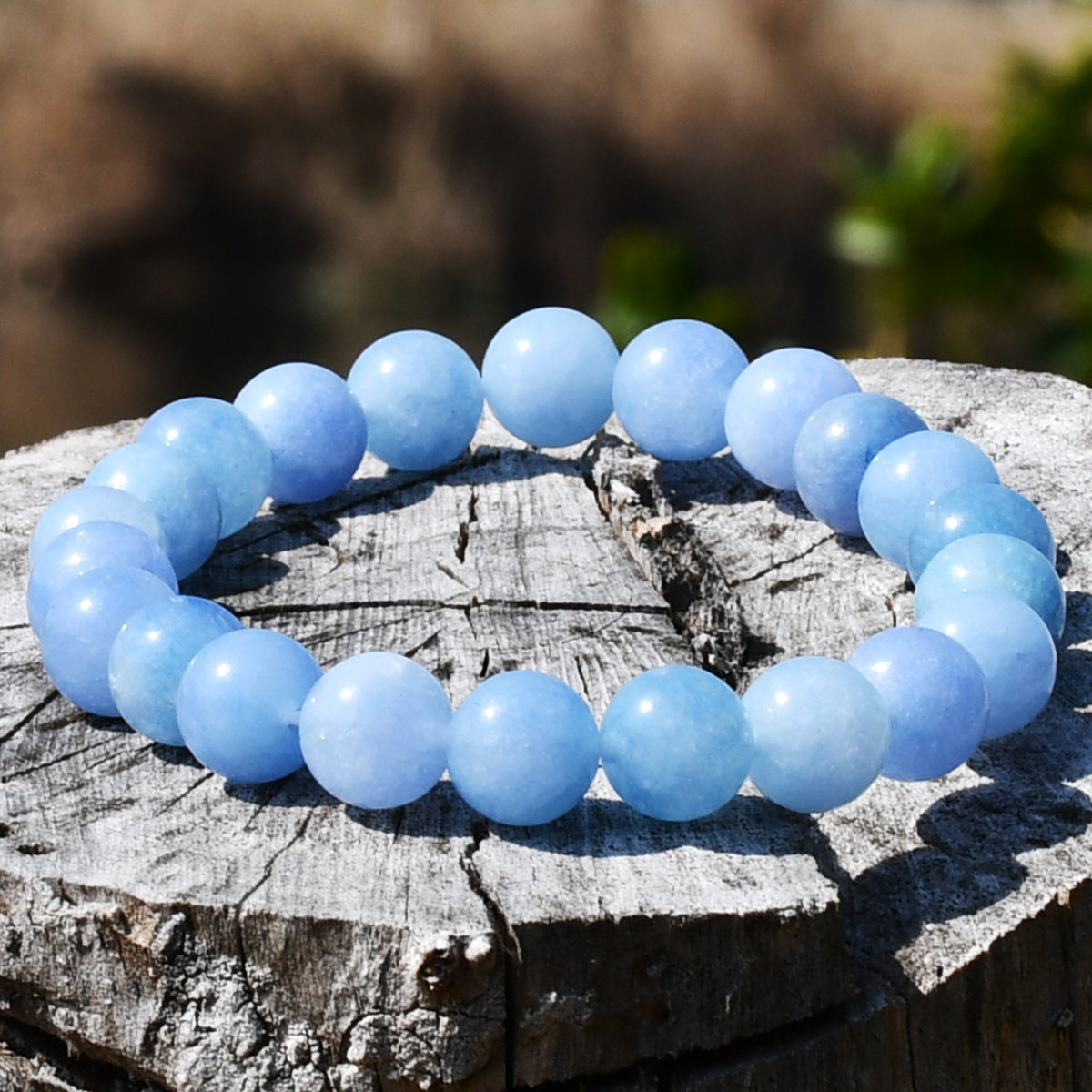 Women's & Men's Summer Colorful Beaded Aquamarine Crystal Niche Bracelets