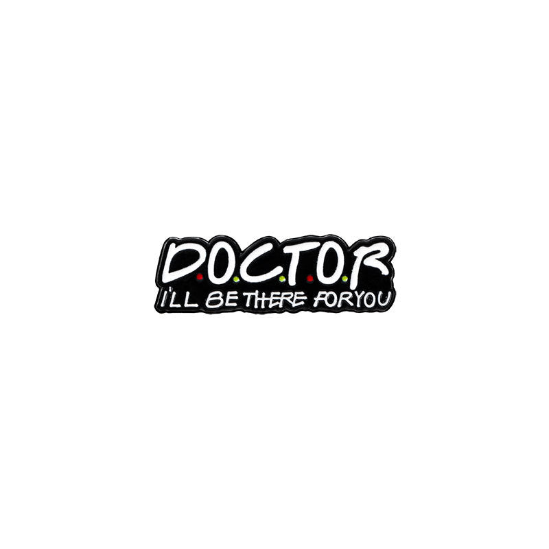Letters Doctor Supplies Brooch Alloy Dripping Brooches