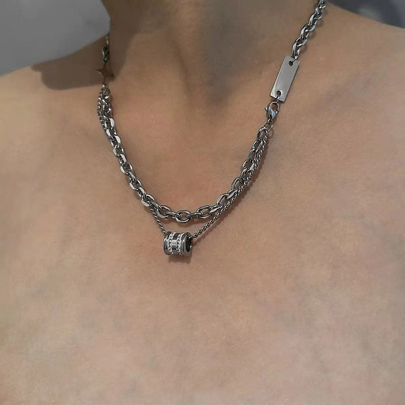 Men's Punk Street High-grade Clavicle Chain Asian Culture Necklaces