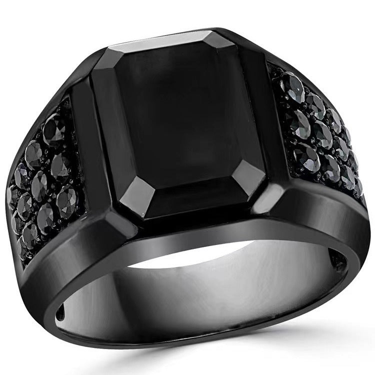 Men's Black Matte Classic Fashion Wedding Ring