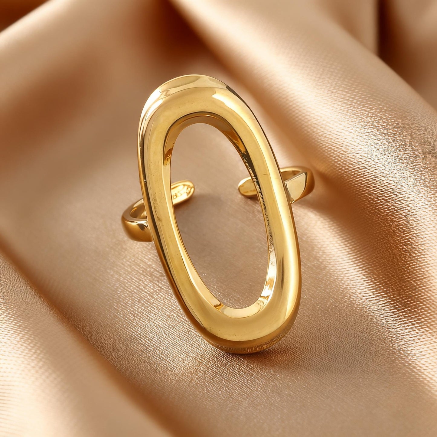 Steel Open-end Niche High-grade Fashion Trend Affordable Luxury Style Ring