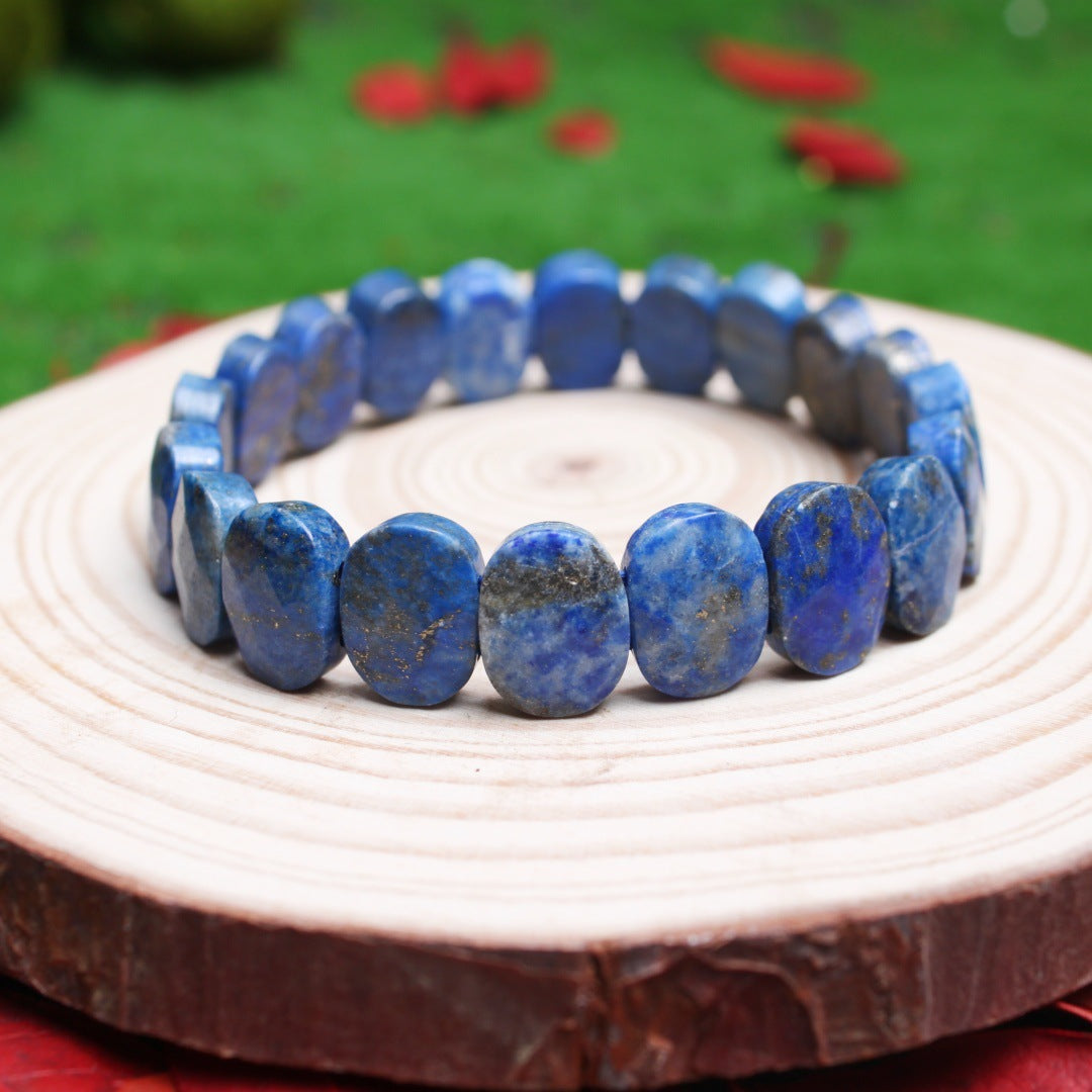 Women's & Men's Natural Stone Beads White Pine Blue Turquoise Bracelet