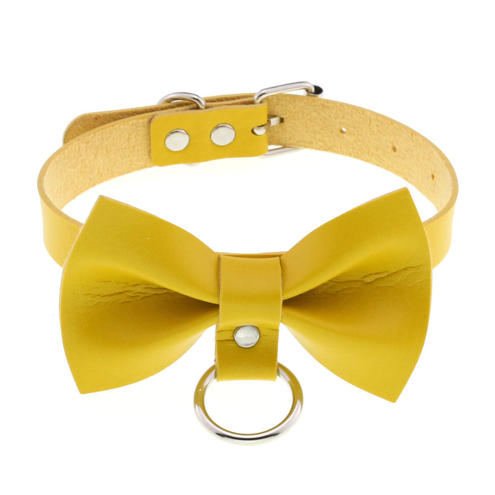 Punk Black Bowknot Neckband Graceful Fashionable Collar