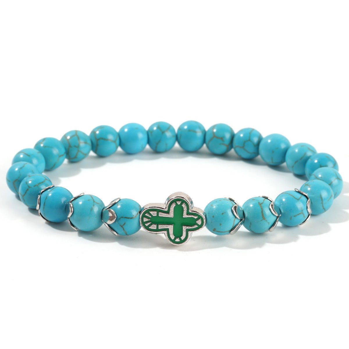 Women's Turquoise Cross Niche Design High-grade Simple Bracelets
