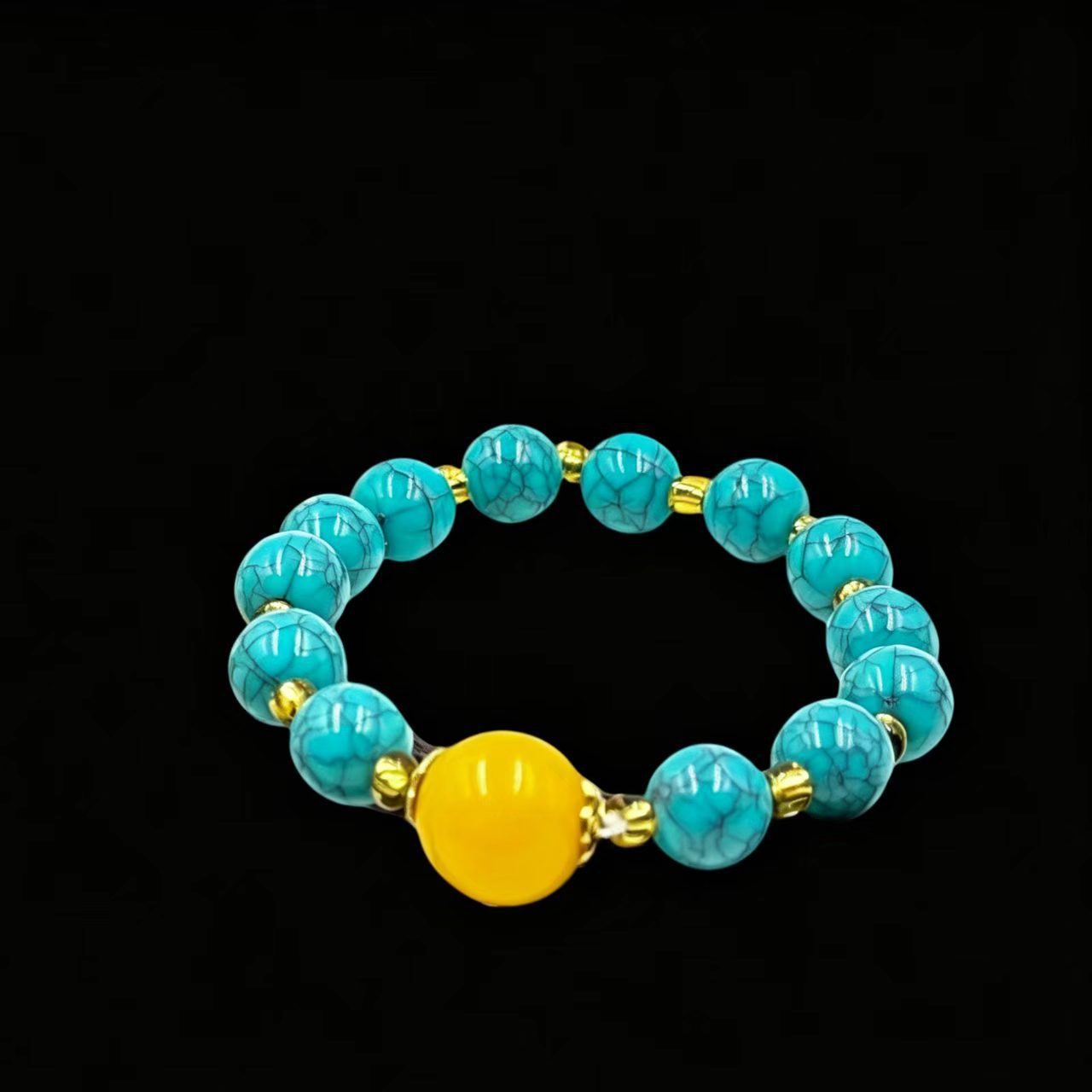 Beads Lucky Green Pine Star Moon Collectable Live Bracelet