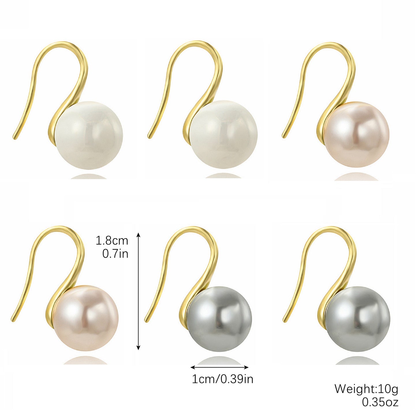 High-grade Geometric Creative Pearl Classy High Heels Simple Ear Hook