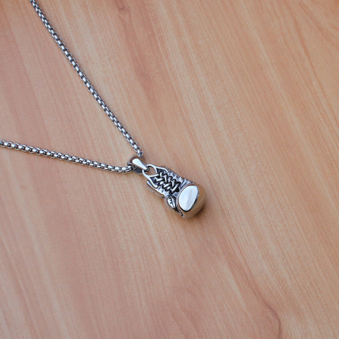 Women's & Men's Fashion Retro Fist Sports Titanium Steel Fashionmonger Personalized Necklace