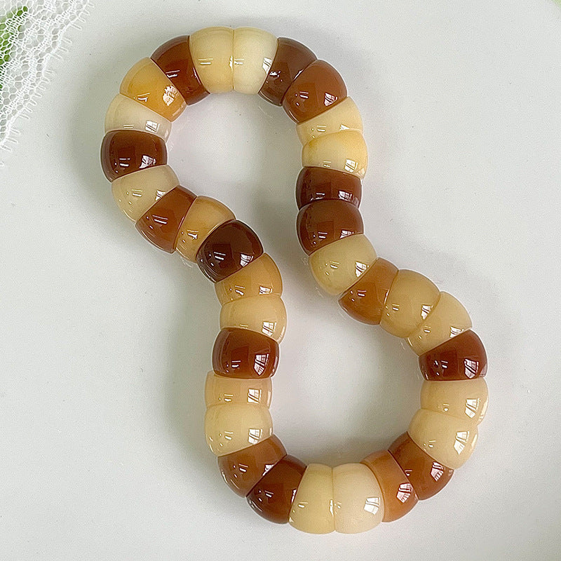 Sweet Pear Bodhi Root Pork Intestine Pliable Temperament Hand Toy Bracelet