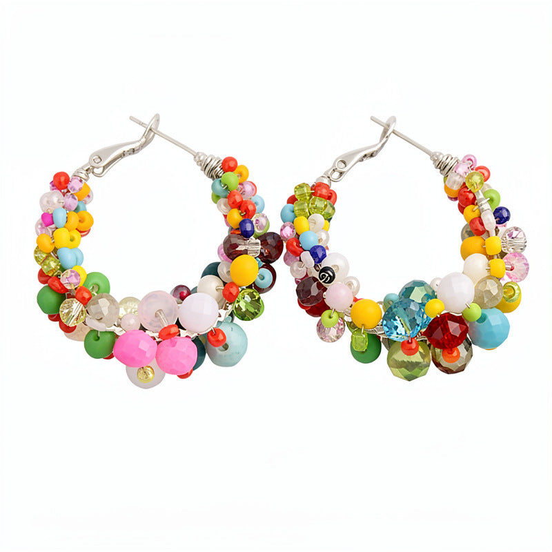 Irregular Round Light Luxury High-grade Graceful Rings