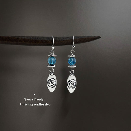 Handmade Works Literary Retro Simplicity Vintage Female Earrings