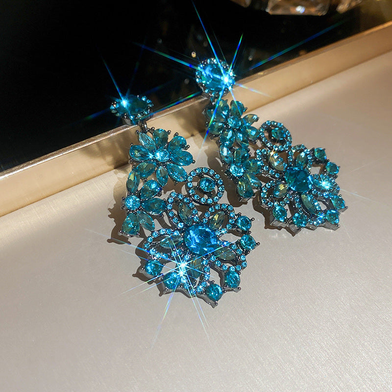 Women's Style Banquet Luxury Geometric Water Drop Light High-grade Party Earrings
