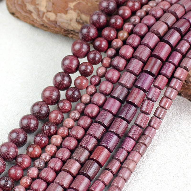 Women's & Men's Violet Buddha Beads Chinese Style Rose Rosewood National Wooden Bracelet