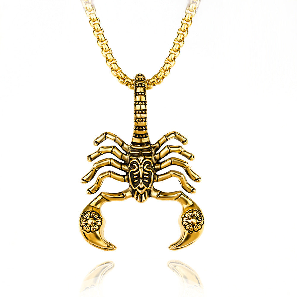 Men's Steel Scorpion Personality Gift For Friends Necklace