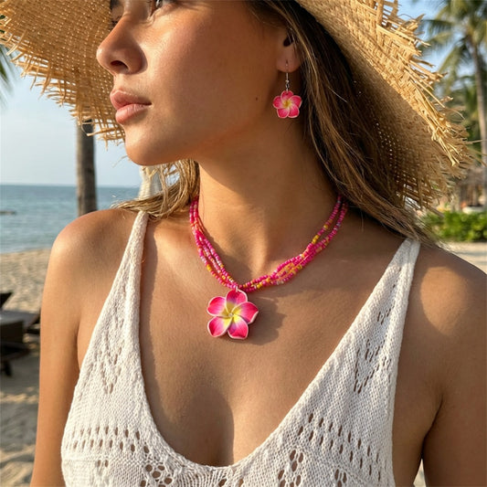 Egg Flower Bead Suite Female Summer Rings