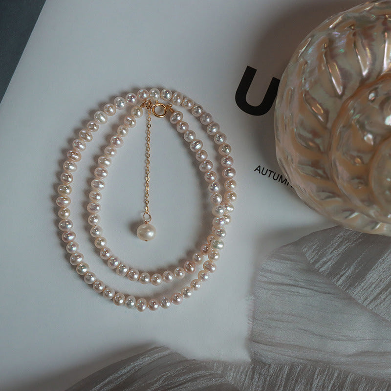 Women's Short Pearl Fashion Temperament Entry Lux Simple Personalized High Necklaces