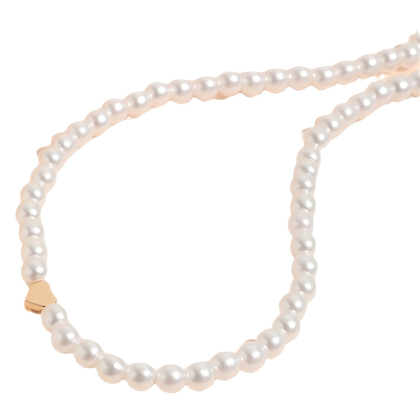 Women's Wind Pearl Heart Stringed Pearls Sweet Cool Cute Necklaces