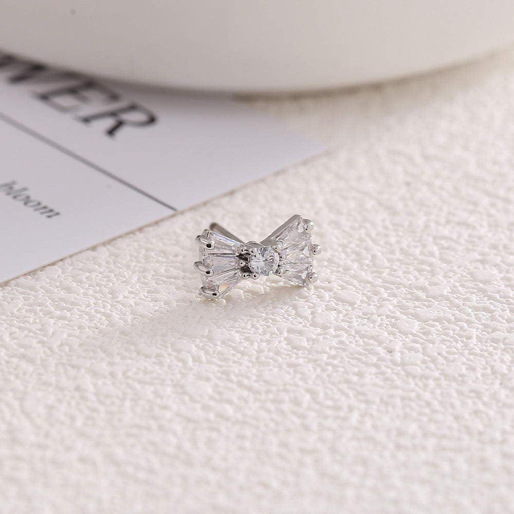 Zircon Imitation Pearl High Sense Simple Stylish Earrings