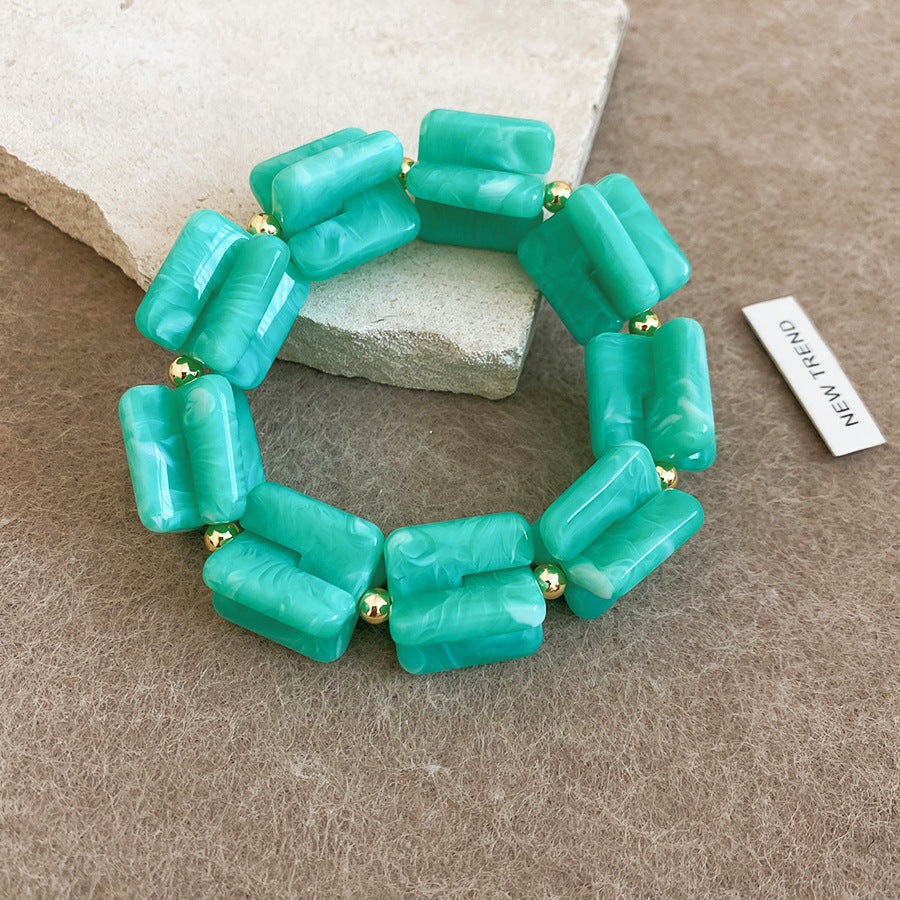 Shadow Flower Beaded Female Summer Dopamine Sweet Jewelry Set