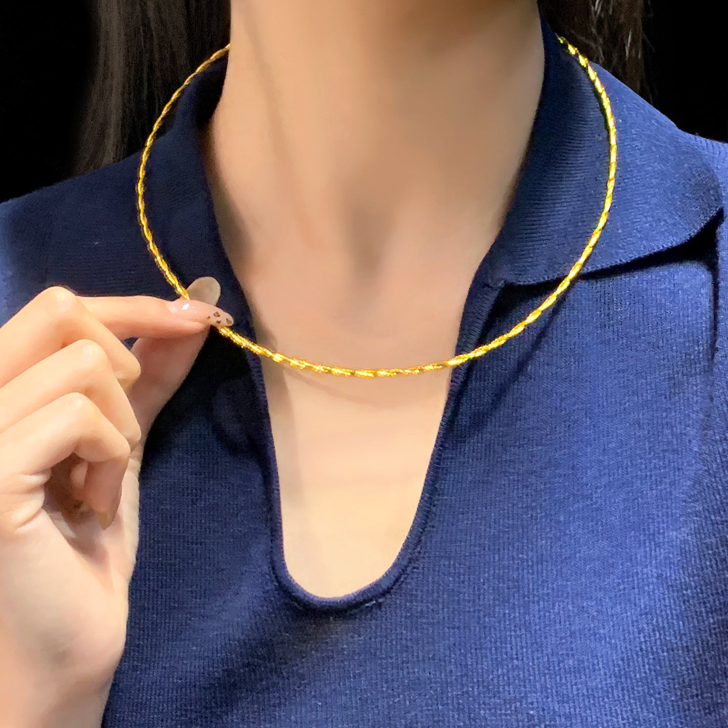 Wear Rope Unisex Twist Soft Niche Lanyard Live Necklaces