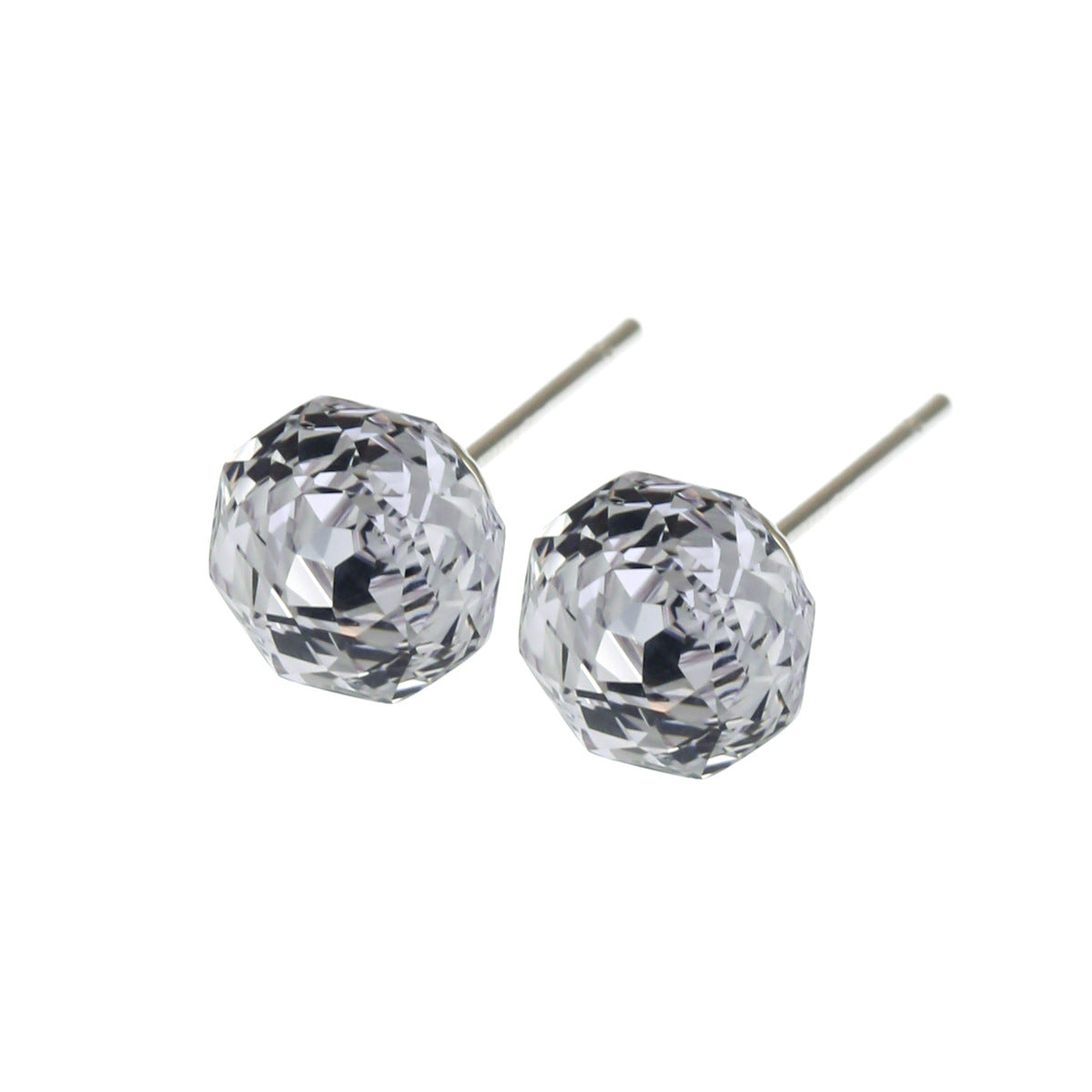 Super Flash Simple Millennium Rose Cut Stud Earrings