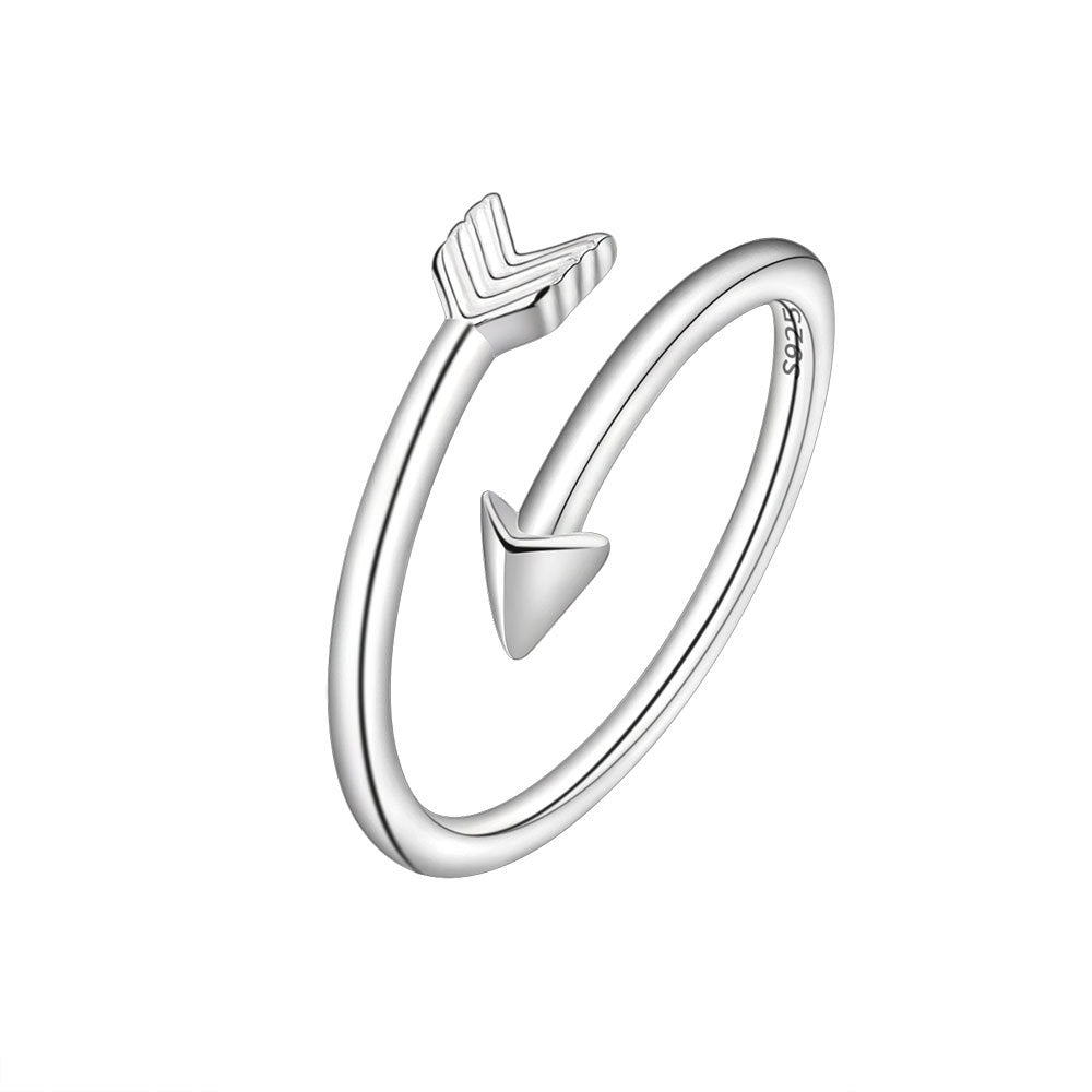 Women's Anxiety Spinning Opening Adjustable Rotating Flower Little Ring