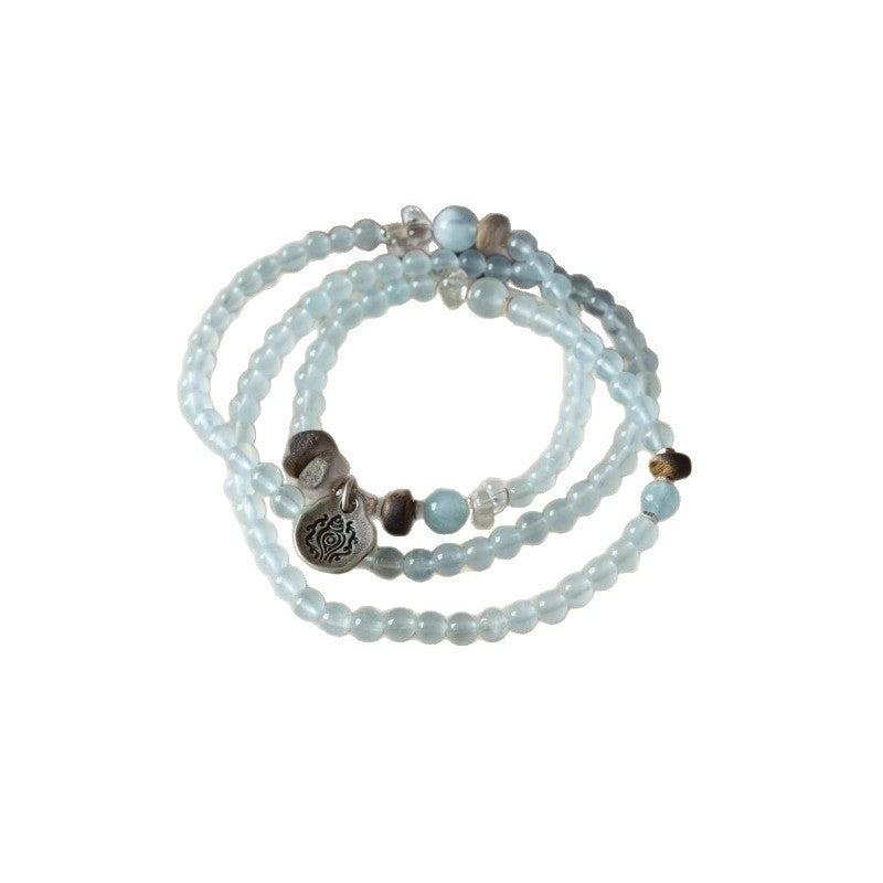 Women's Aquamarine Good Luck Can Be Used Necklaces