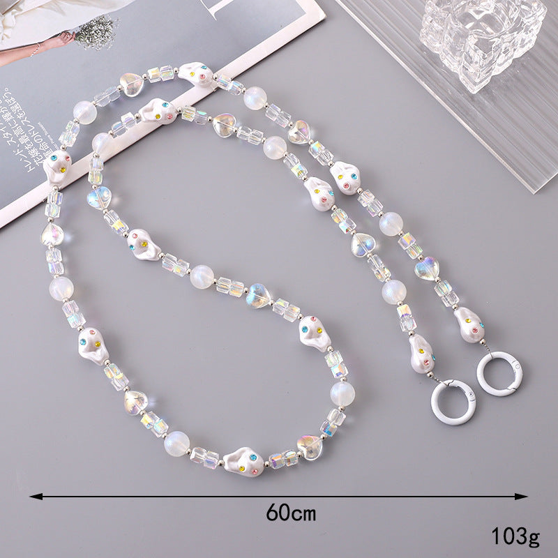 Phone Case Lanyard Handmade Beaded Bag Hanging Ornaments